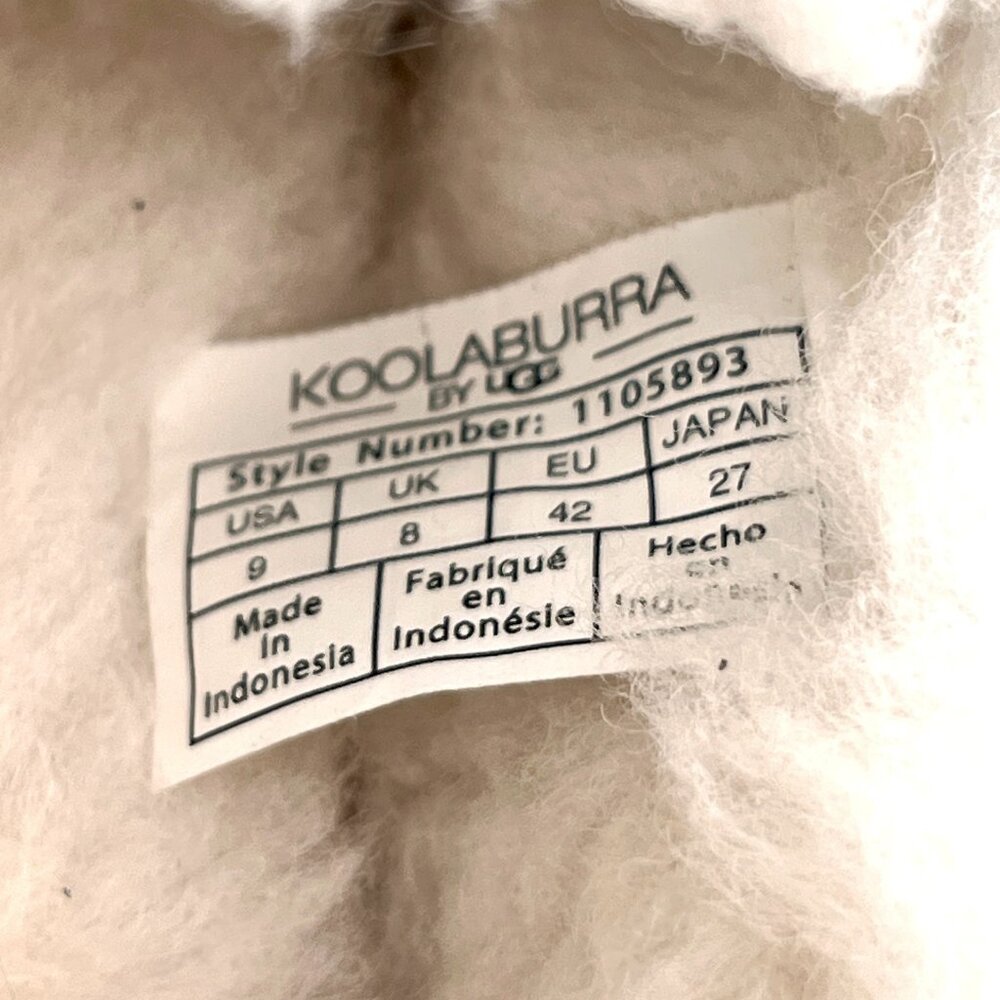 Koolaburra By UGG Suede Tipton slipper Size 9 Sting Gray Fax Bed Lining NWOB - Picture 9 of 9